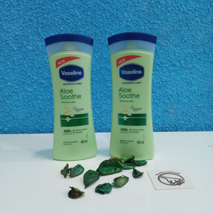 Vaseline%20Intensive%20Care%20Aloe%20Soothe%20with%20pure%20aloe%20Body%20Lotion%20400%20ml%20(South%20Africa)%20-%20Image%202
