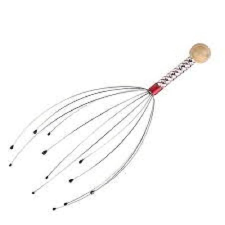Stainless Steel Head Massager Silver (2pieces )