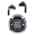 Ultrapods Pro True Wireless Earbuds with Display Transparent Design Bluetooth 5.3 Waterproof.