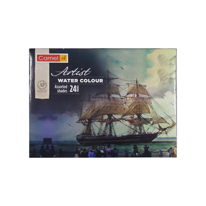 Camel%20Artist%20Quality%20Water%20Colour%20Box%205%20ml%2024%20Shades%20Professional%20Watercolour%20Paint%20Set%20-%20Image%202