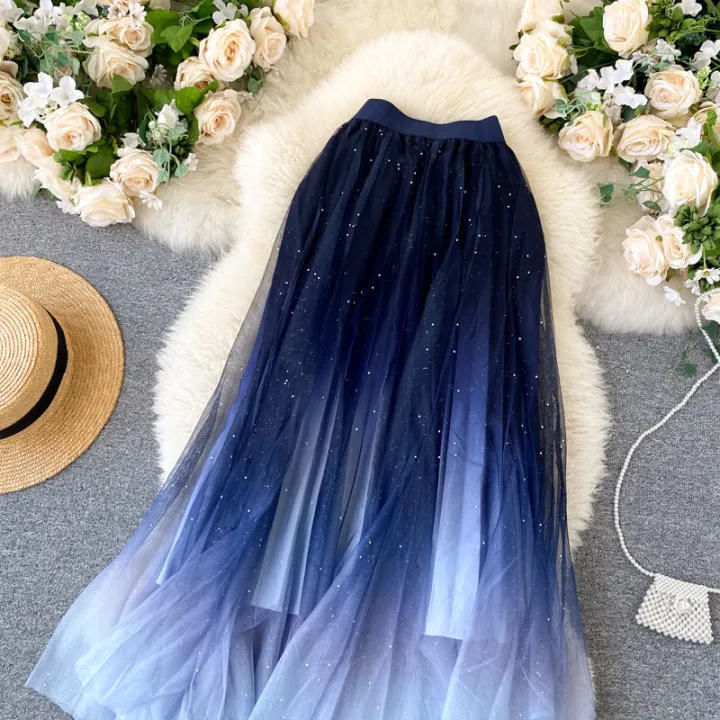2022%20Summer%20Tulle%20Skirt%20Star%20Sequin%20skirt%20High%20Waist%20long%20Skirt%20Blue%20Evening%20Party%20Skirt%20Women%20falda%20sparkling%20skirt%20-%20Image%207