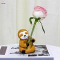 Sloth Statue Home Decor Flower Test Tube Vase Lightweight Creative Modern Resin Figurine for Housewarming Drawing Room Home Decorations. 