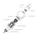 E27 12W 15W 18W 20W LED Night Light Bulb Smart PIR Motion Sensor Lamp AC110V-220V For Stair Toilet Porch Garage Balcony Bathroom.