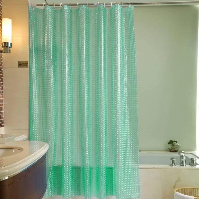 Plastic%20PEVA%203d%20Waterproof%20Shower%20Curtain%20Transparent%20White%20Clear%20Bathroom%20Curtain%20Luxury%20Bath%20Curtain%20With%2012pcs%20Hooks%20-%20Image%202