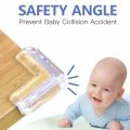 4PCS Baby Safety Silicone Corner Protector Set – Transparent Table & Furniture Edge Protection Cover | Kids Anti-Collision Corner Guards | Soft Shockproof Silicone Protectors. 