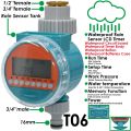Garden Automatic Watering System Timer Rain Sensor Solar LCD Electronic Drip Irrigation Controller Greenhouse Irrigator. 