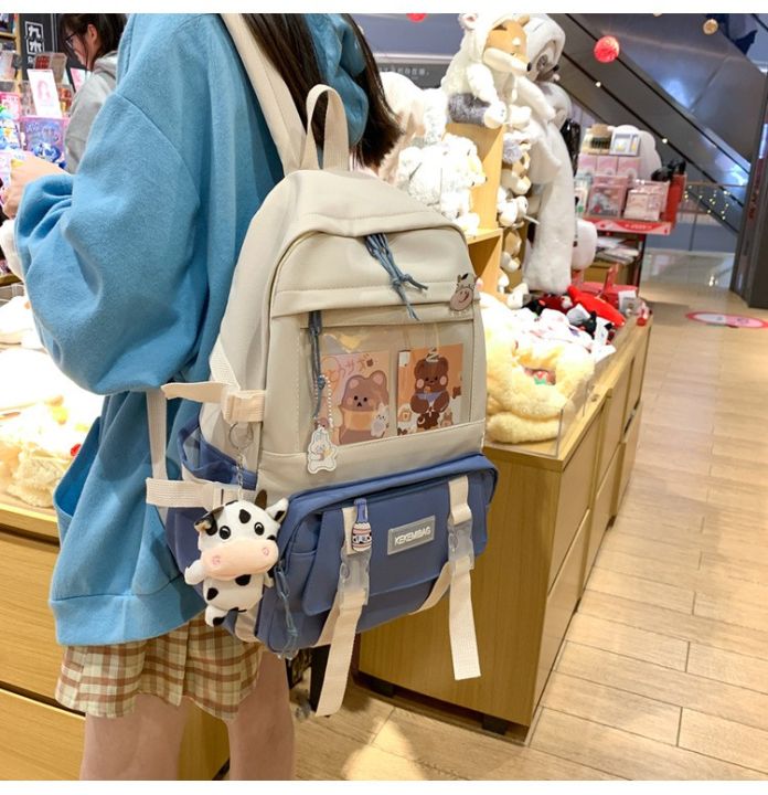 Fengdong%20cute%20school%20bags%20for%20girls%20kawaii%20bookbag%20doll%20college%20student%20black%20rucksack%20teen%20girl%20schoolbag%20fashion%20backpack%20-%20Image%205