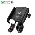 Waterproof Motorcycle Phone Holder QC3.0 USB-C Qi Wireless Charger Mount Phone Stand Mirror USB Charger 360 Support for Moto. 
