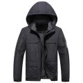 Men's Waterproof Hooded Jacket Men's Thickened Warm Jacket Windproof 9XL Oversized Men's Winter Jacket Fleece Thickened Jacket. 