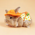 Rabbit clothing traction Dutch pig with drooping ears, clothing, hat accessories, going out for a walk, rabbit rope, little yellow duck. 