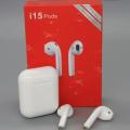i15 Pods TWS wireless headphones mini AirPods Bluetooth 5.0 Earphones Earbuds Charging box -White. 