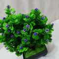 Artificial Flower Tree Minicape: New Green Mini 1Pc with Multiple Color Flowers for Restaurant Home Table Bonsai Décor, Plastic Tob. 