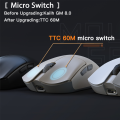 Darmoshark M3 Wireless Bluetooth Gaming Mouse 8 Keys 26000 DPI PAM3395 TTC Mice 650 IPS For Computer Laptop Gamer Free Stickers.