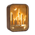Creative Gift Home Decoration Desktop Decoration Travel Commemorative Gift Bedroom Bedside Atmosphere Small Night Lamp Wood Carving Lamp. 