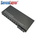 Computer Ethernet 10/100/1000M 8 RJ45 UTP 2 SC Fiber Port Fiber Optical Media Converter Gigabit Ethernet Switch.
