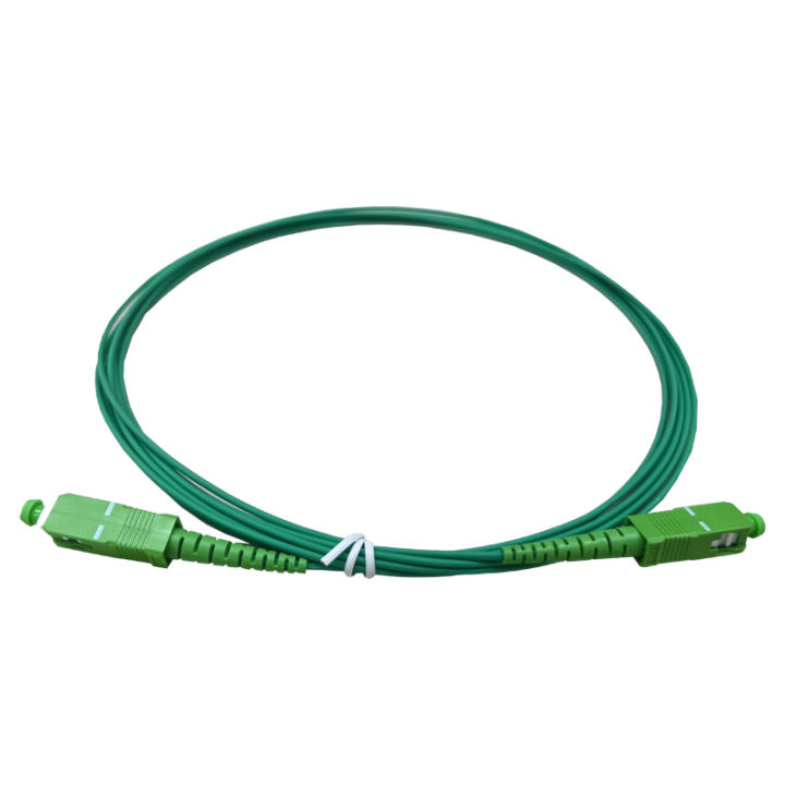 50PCS%20G65A2%201.6mm%20Optical%20Fiber%20Cable%204m%20SC%20APC%20Fiber%20Optic%20Patch%20Cord%20Simplex%20Single%20Mode%20Fiber%20Optic%20Patch%20Cable%20Green%20-%20Image%203