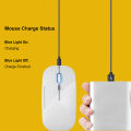 Wireless Mouse Wireless Silent Mouse USB Charging Mouse 2.4G Ultra Thin for Laptop PC Desktop. 