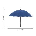 24 Bone Long Handle Large Umbrellas Reinforcement Windproof Parasols Sun Rain Umbrellas for Women Men. 