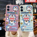 JIUMOO Case For vivo V25 5G V25 Pro 5G V25E X80 Lite S15 Pro 5G Case Cartoon Doraemon Pattern Shockproof Luxury Plating Phone Cases Square Edge Soft Silicone Case Full Cover Camera Lens Protection Shell. 