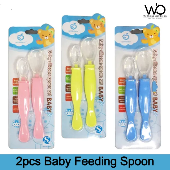 Applebear%202pcs%20Set%20Baby%20Feeding%20Spoon%20-%20Soft%20Silicone%20Spoon%202pcs%20Set%20-%20Multicolor%20Available%20-%20Image%202