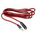 Red 3.5mm Male to Female Headphone Extension Cable 3.5mm Aux Cable Audio Extender Cord for Computer. 