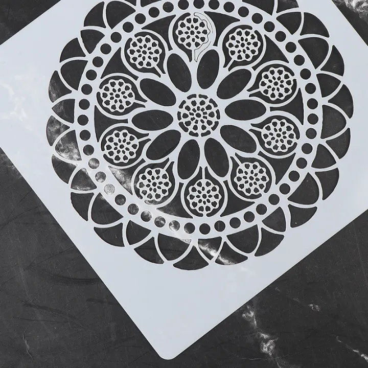 7pcs%20Craft%20Scrapbooking%20Embossing%20Template%20Diy%20Wall%20Painting%20Layering%20Stencils%20Qoddess%20-%20Image%204