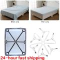 Bed Sheet Holder Adjustable Elastic 12 Clips Fixed Holder Mattress Clip Fasteners Cover Blankets Grippers Fixing Non-Slip Strap. 
