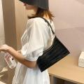 Women's Bag Fashion Brand Design Zipper Shoulder Bags Ladies Korean Handbag PU Leather Casual Stone Grain Square Bags For Female. 