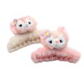 Autumn and winter new model Belle Rabbit Plush Sisters Clip Female Cute Furry Shark Clip Hairpin Back of Head Accessories.