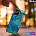 Phone Case for VIVO Y15S Back Cover Fashion Marble Tempered Glass Soft Silicone Cases for VIVO Y15S Cover.