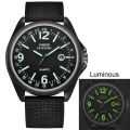 【Popular choice】 Luminous Watches Mens Casual Nylon Strap Quartz Watch Black Date Sport Wrist Watch. 