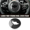 Car Steering Wheel Decorative Carbon Fiber Steering Wheel Sticker Cover Trim Sticker Car For Mini Cooper R55 R56 F54 F60. 