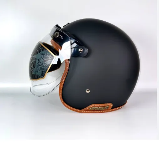 Axor%20Retro%20Jet%20Leather%20Dull%20Black%20Dual%20Certified%20Helmet%20-%20Image%202