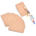 100Pcs Earrings Necklace Holder Display Cards Jewelry Display Kraft Cards Label Encounter.
