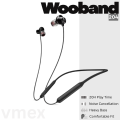 VMEX Wooband 204 Neckband Bluetooth 5.3 Headset Hifi Sound Sport Earbuds In Ear Headphones TWS Wireless Earphones. 