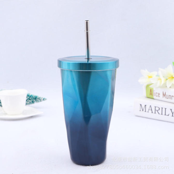 Coffee%20Bottle%20With%20Straw%20To%20Go%20Cold%20%20Cup%20Insulated%20Water%20Tumbler%20Mug%20Travel%20500ml/17oz%20Double%20Wall%20304%20Stainless%20Steel%20-%20Image%206