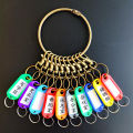 Stainless steel keychain management plate easy to pick lobster buckle hook mark classification card hand-held landlord big key ring.