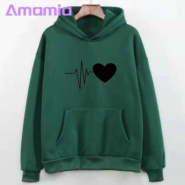 Couple%20Hoodie%20Cozy%20Heart%20Print%20Hoodie%20for%20Fall/winter%20Unisex%20Drawstring%20Pullover%20with%20Big%20Pocket%20Women%20Loose%20Hoodie%20-%20Image%205