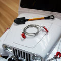 1: 10 RC Crawler Accessories Metal Trailer Wire Rope Tow Rope with Hooks for RC Car 1/10 D90 Axial SCX10 Truck RC Car Parts.
