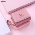 Fashions Classic Fashion Three Fold Wallet Coin Card Storage Women's Casual Student Small and Large Capacity.