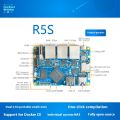 Nano Pi R5S Router Dual 2.5G+Gigabit Mini Development Board CNC All Metal Shell RK3568. 