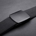 Fashion Men's Belt No Metal Plastic Buckle Canvas Outdoor Belts Casual Jeans Belt Breathable Wear-resistant Belt. 