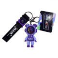 Wholesale genuine lightning bear doll schoolbag car pvc keychain cartoon cute woman exquisite keychain pendant.