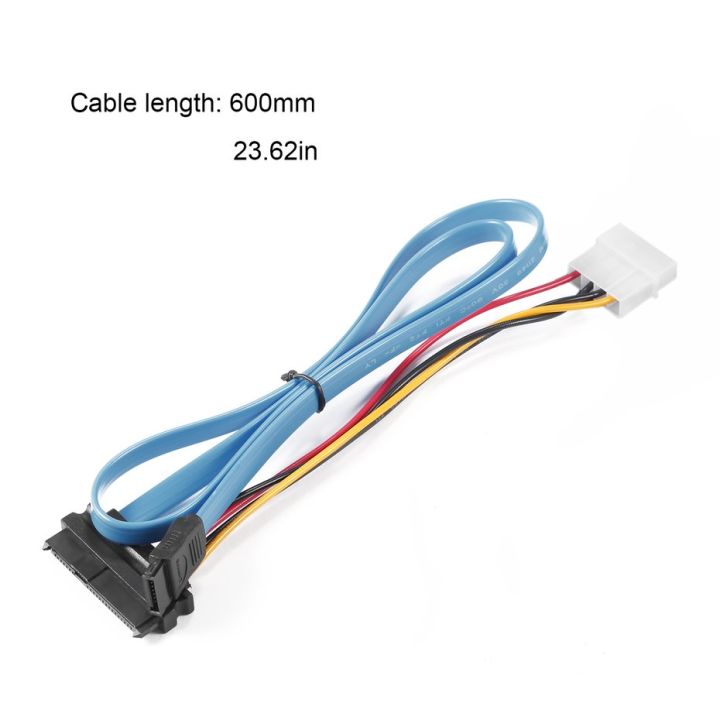 7%20Pin%20SATA%20Serial%20ATA%20to%20SAS%2029%20Pin%20&%204%20Pin%20Cable%20Male%20Connector%20Adapter-Blue%20-%20Image%208