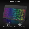 Wireless Bluetooth Keyboard Backlit Colorful Keyboard 10 inch Tri-Colour Backlit Keyboard Tri-System Bluetooth Wireless Keyboard. 