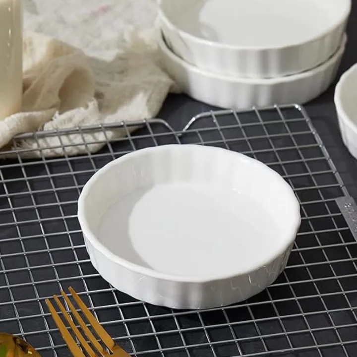 6pcs%20Individual%20Serving%20Ceramic%20Creme%20Brulee%20Ramekins%20Shallow%20Round%20Tart%20Baking%20Pan%20White%20Pie%20Baking%20Tray%20Pudding%20-%20Image%205