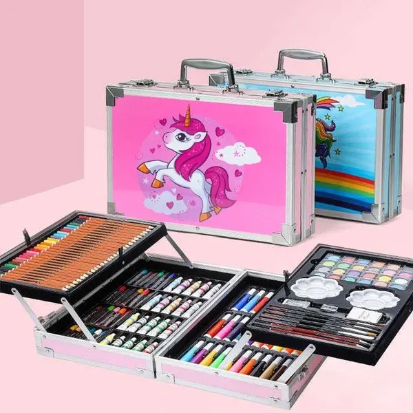 145 Art Set For Kids Mix Media Art set (Any Color) | Daraz.com.bd