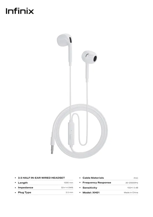Infinix%20Earphone%20Model%20XH01%201200mm%20White%20Wired%20Earphone%20-%20Image%205