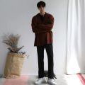 Men Cardigan Korean Style Temperament Pure Gentle Long Sleeve Baggy Knitwear Streetwear Leisure Handsome Cozy Minimalist Ins. 