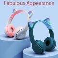 Bluetooth 5.0 Earphones Big Cat Ear Gaming Earphone Wired Headset Gamer Sport Hifi Sports Headphones Blutooth Wireless Earbuds. 